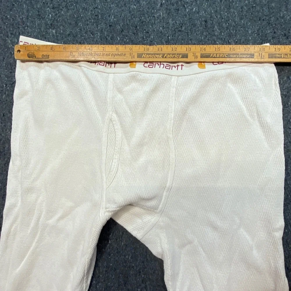 Carhartt Thermal Long Johns Sz 2XL Mens White Waffle Knit Base Layer K57 Pants